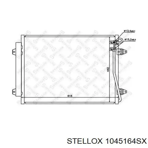 10-45164-SX Stellox радиатор кондиционера
