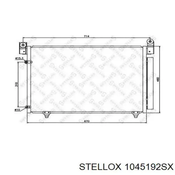 Радиатор кондиционера LD4761480 Market (OEM)