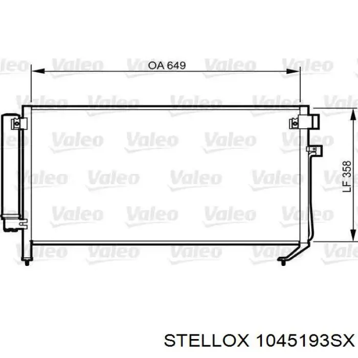 Купить 1045193SX Stellox Радиатор системы охлаждения кондиционера