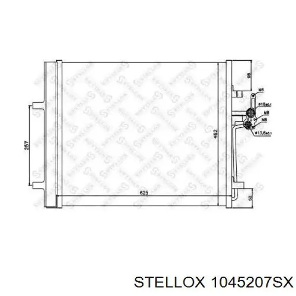 10-45207-SX Stellox радиатор кондиционера