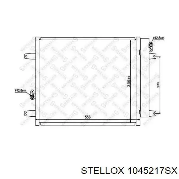 Радиатор кондиционера 1045217SX Stellox