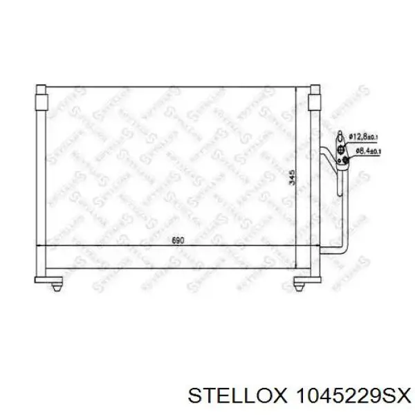 Радиатор кондиционера Stellox 1045229SX