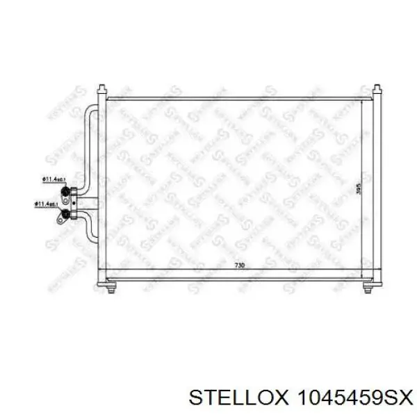 10-45459-SX Stellox радиатор кондиционера