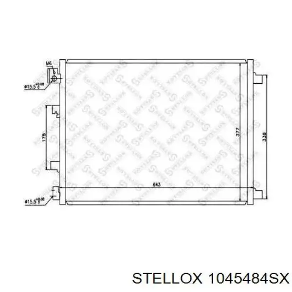 10-45484-SX Stellox радиатор кондиционера