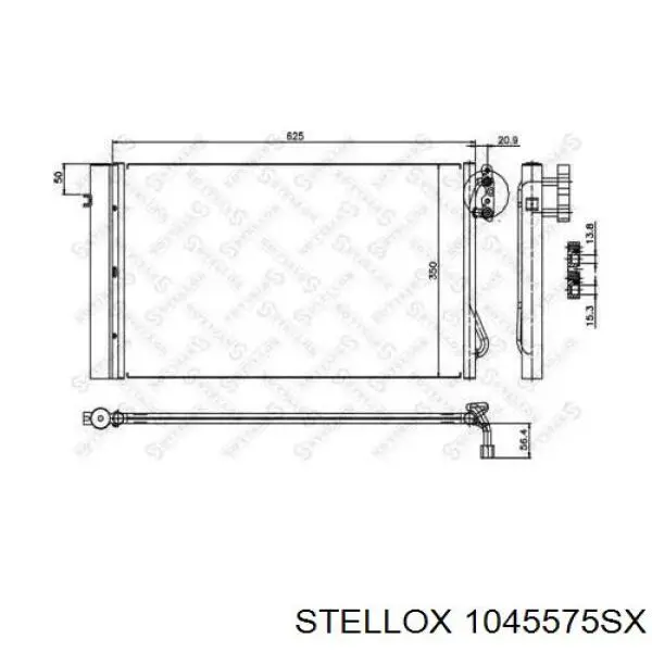 10-45575-SX Stellox радиатор кондиционера