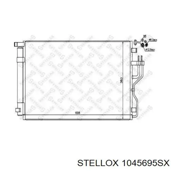 Радиатор кондиционера Stellox 1045695SX