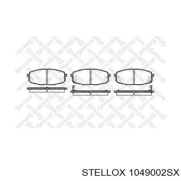 1049002SX Stellox Колодки передние
