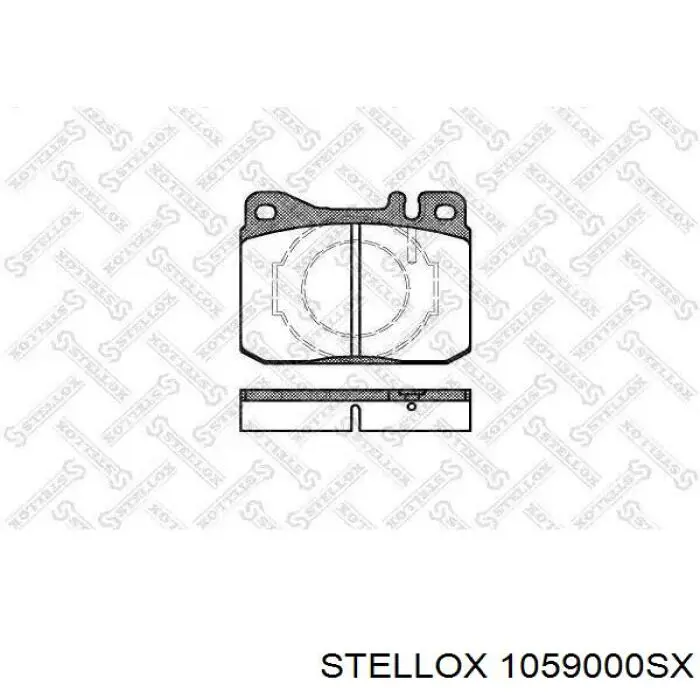 Задние дисковые колодки Stellox 1059000SX