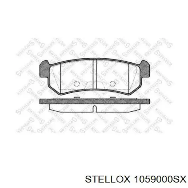 Колодки дисковые  Stellox 1059000SX цена, от 10.14 USD
