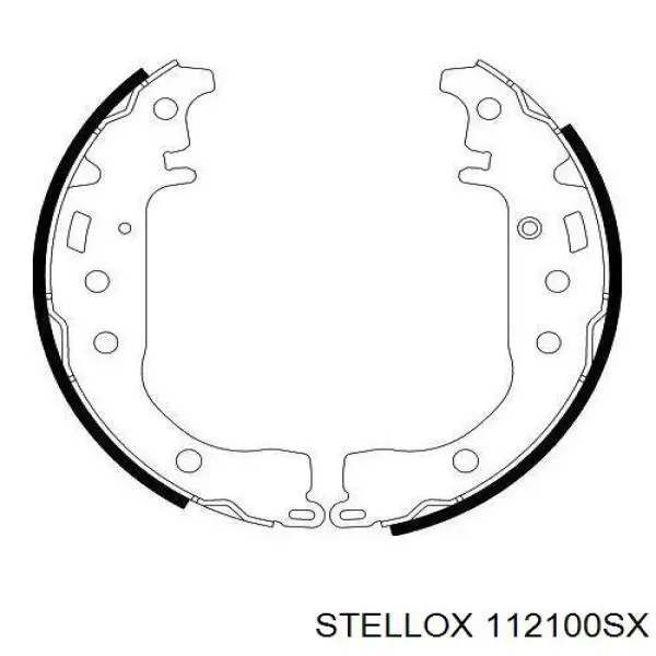 Задние барабанные колодки 112100SX Stellox