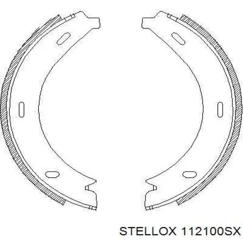 112100SX Stellox Барабанные тормозные колодки
