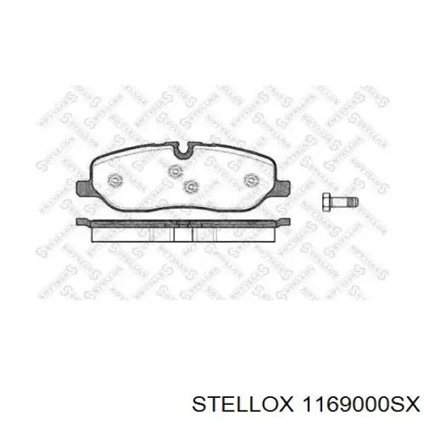 Передние тормозные колодки 1169000SX Stellox