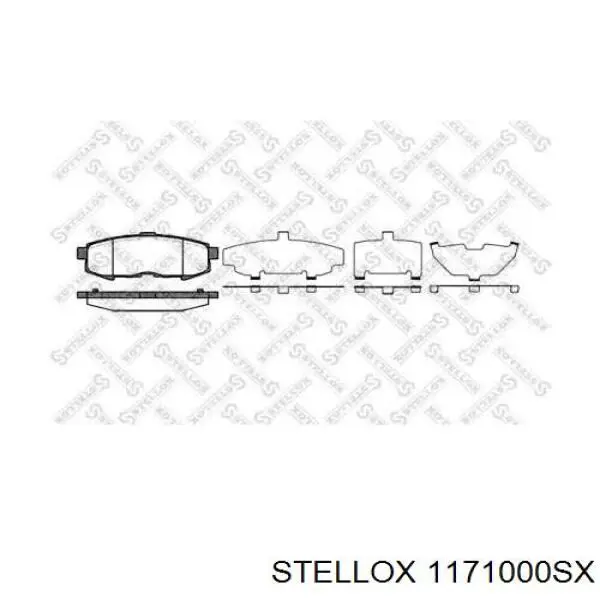 Колодки тормозные задние дисковые Stellox 1171000SX