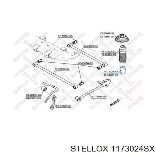  Буфер (отбойник) амортизатора заднего Chevrolet Lacetti 