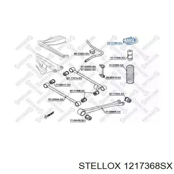 Опора амортизатора переднего левого 1217368SX Stellox