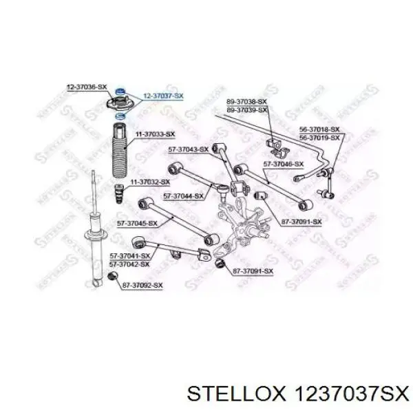 51631SV7004 Longho Втулка штока переднего амортизатора