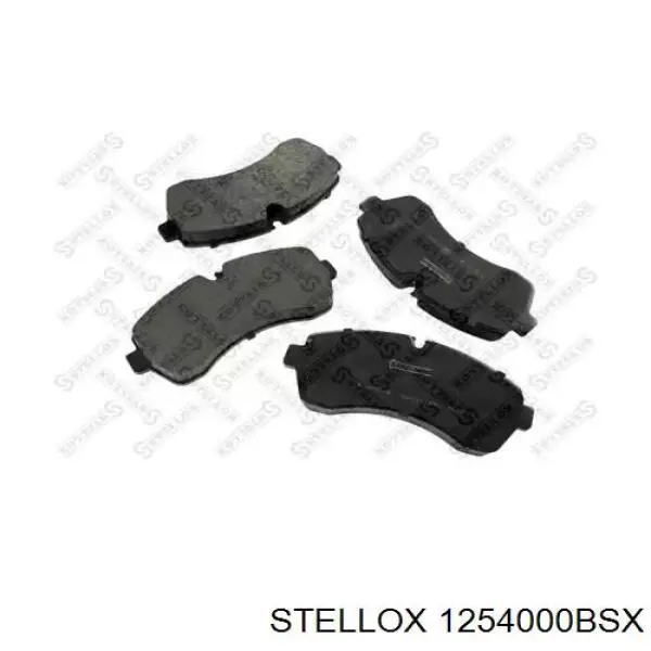 1254000B-SX Stellox колодки тормозные передние дисковые