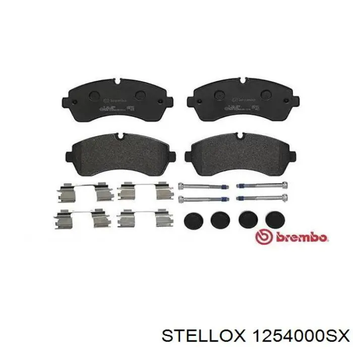 1254000SX Stellox колодки тормозные передние дисковые