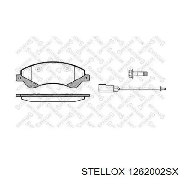 1262002SX Stellox Колодки передние