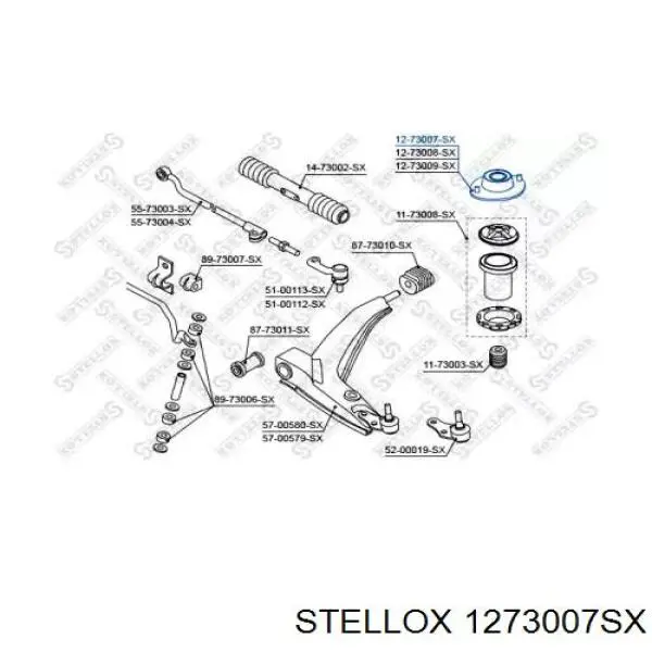 Опора амортизатора переднего 1273007SX Stellox