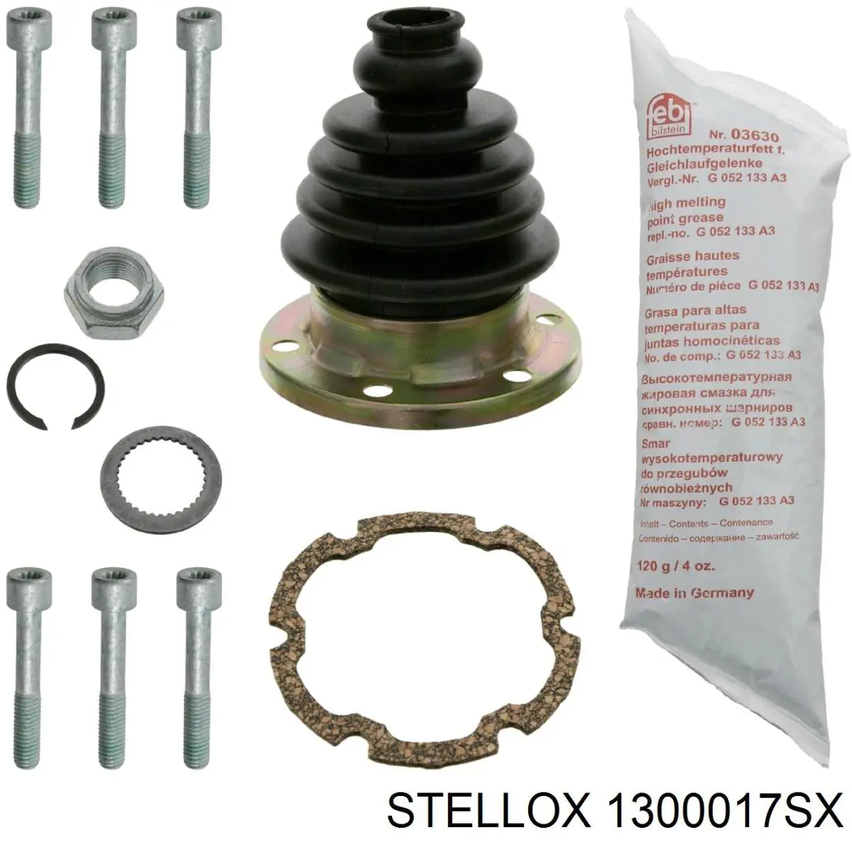 13-00017-SX Stellox пыльник шруса передней полуоси внутренний