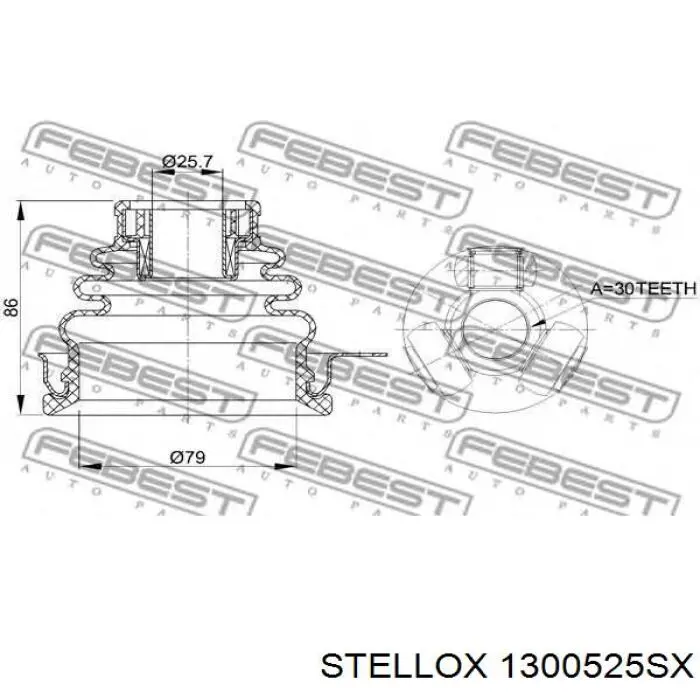 Купить 1300525SX Stellox Чехол рулевого механизма