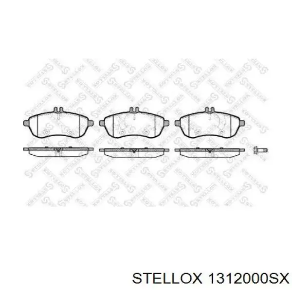 1312000SX Stellox колодки тормозные передние дисковые