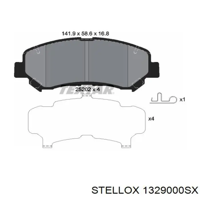 1329000SX Stellox Колодки передние