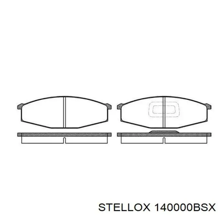 140000BSX Stellox Колодки передние