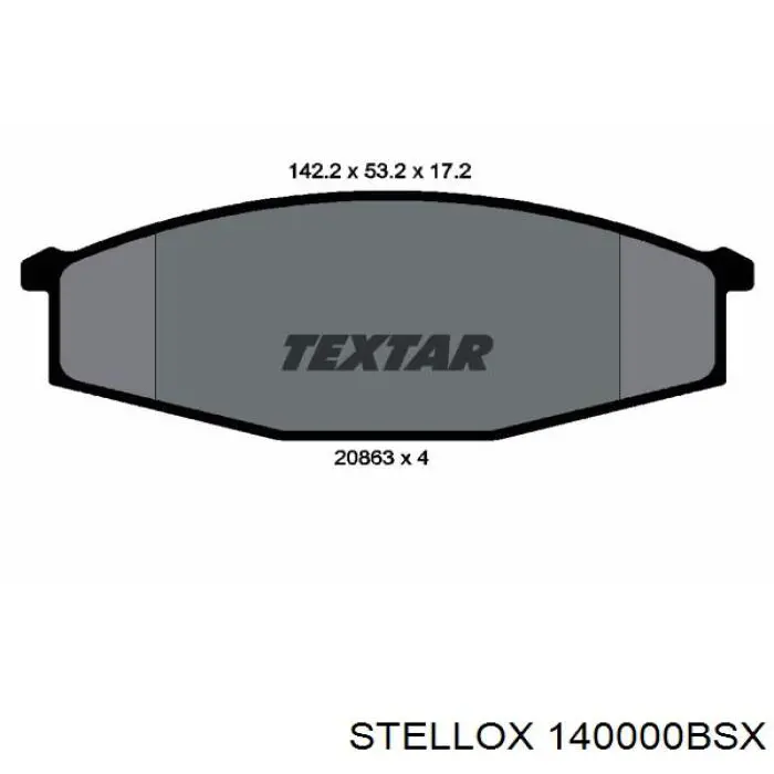 Колодки Stellox 140000BSX цена, от 13.40 USD