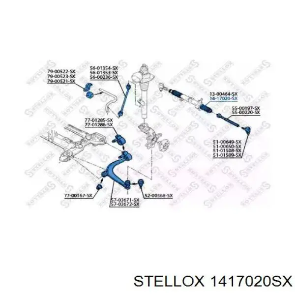 Пыльник рулевой рейки 1417020SX Stellox