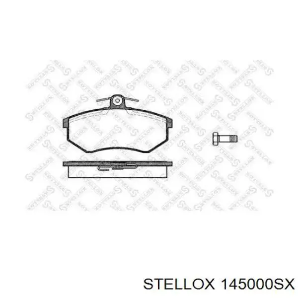 145000SX Stellox колодки тормозные передние дисковые