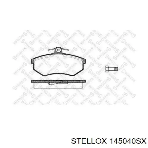 145 040-SX Stellox колодки тормозные передние дисковые