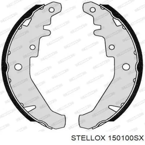 150100SX Stellox колодки тормозные задние барабанные