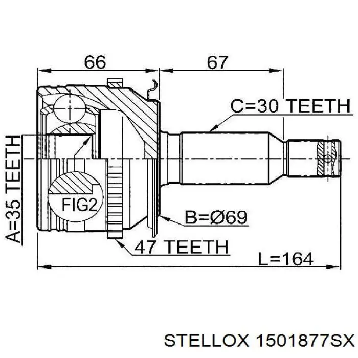 ШРУС наружный передний CW3090 Optimal