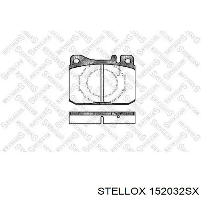 Передние тормозные колодки 152032SX Stellox