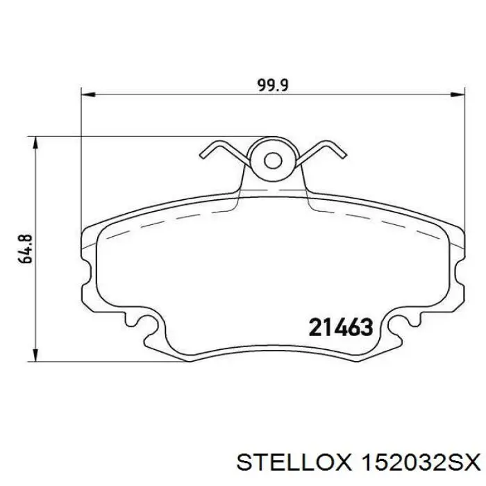 Колодки Stellox 152032SX цена, от 16.08 USD