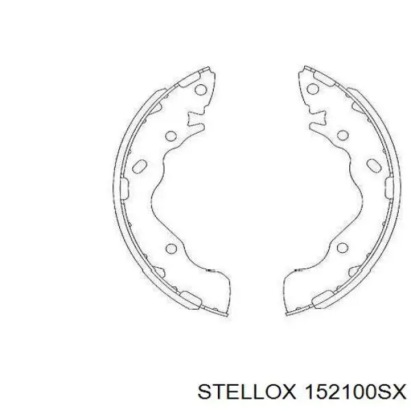 Купить 152100SX Stellox Задние барабанные тормозные колодки