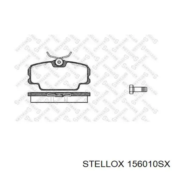 156010SX Stellox передние тормозные колодки
