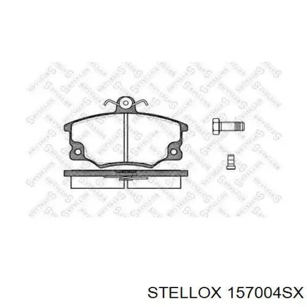 157004SX Stellox колодки тормозные передние дисковые
