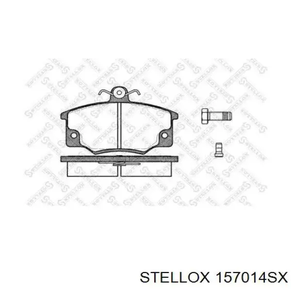 157014SX Stellox колодки тормозные передние дисковые