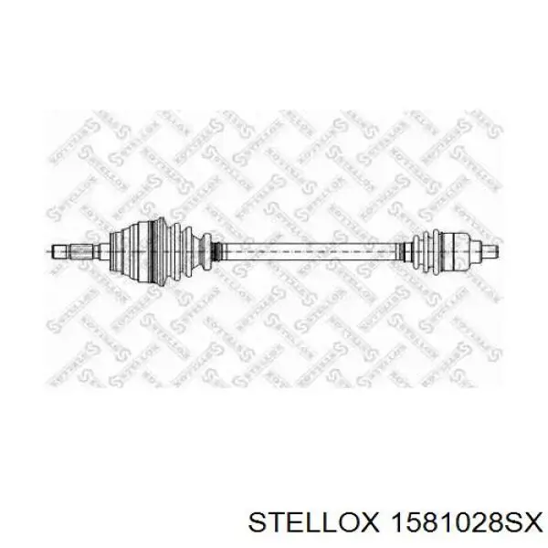 Правая полуось 1581028SX Stellox