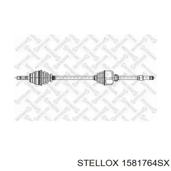 1581764SX Stellox полуось (привод передняя левая)