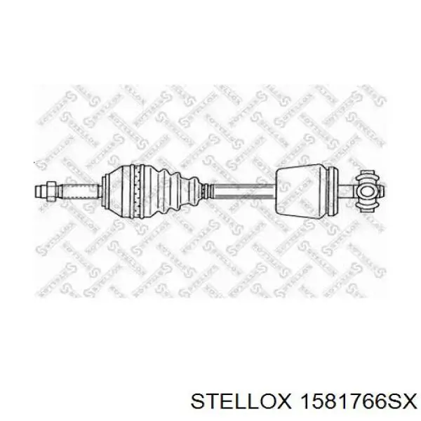 158 1766-SX Stellox полуось (привод передняя левая)