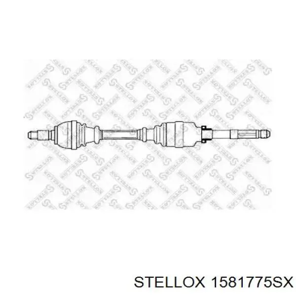Полуось (привод) передняя правая Stellox 1581775SX