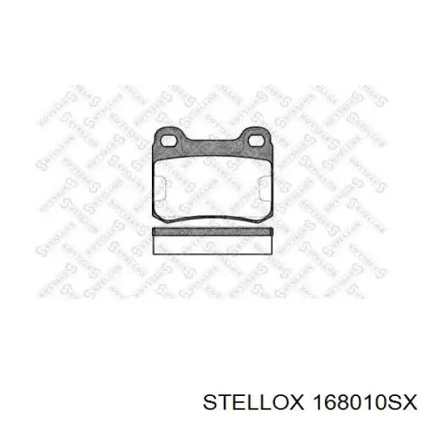 168010SX Stellox колодки тормозные задние дисковые