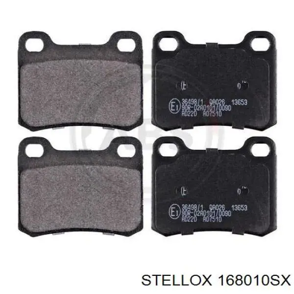Купить 168010SX Stellox Колодки тормозные задние, дисковые