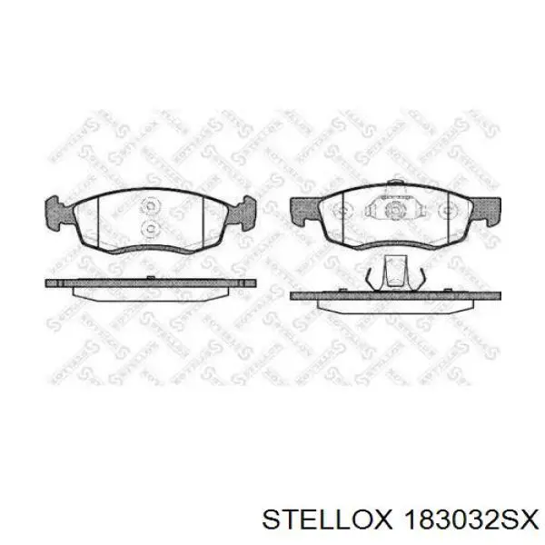 183032SX Stellox Колодки передние
