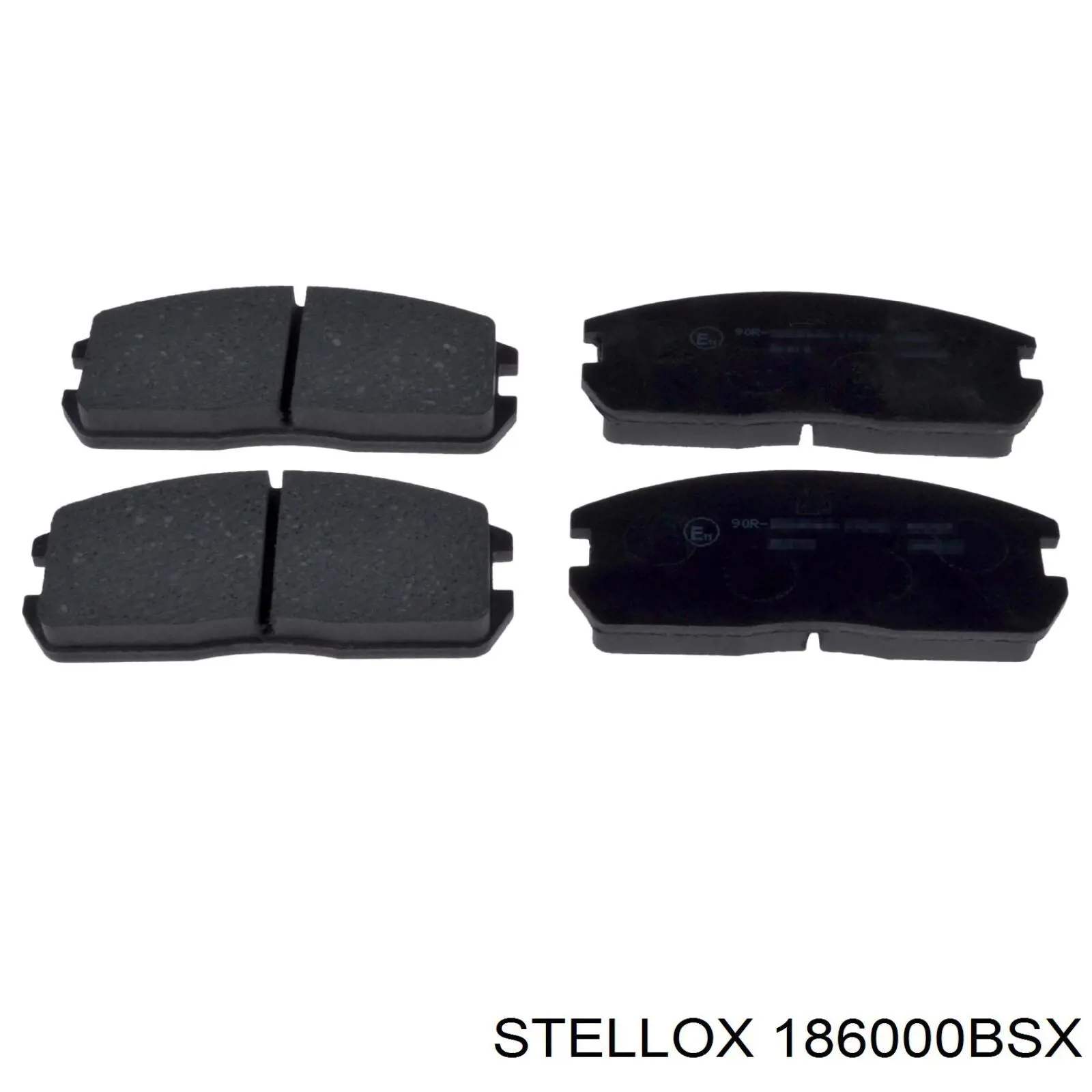 186000B-SX Stellox колодки тормозные передние дисковые
