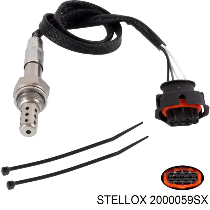 2000059SX Stellox sonda lambda, sensor de oxigênio depois de catalisador